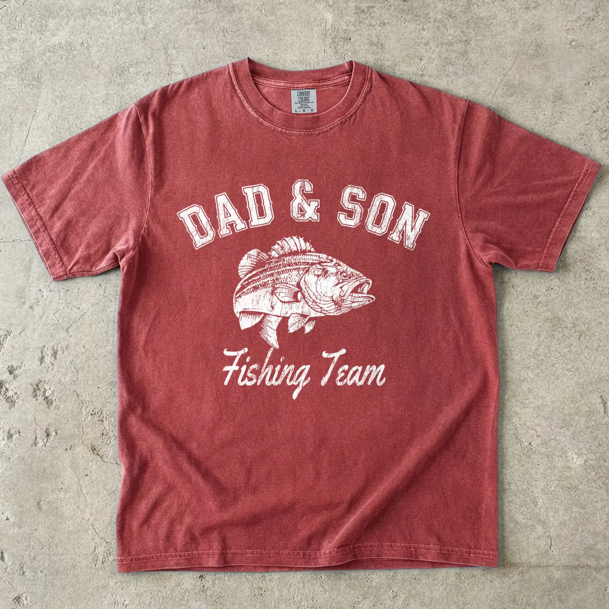 Dad and Son Fishing Team Tee