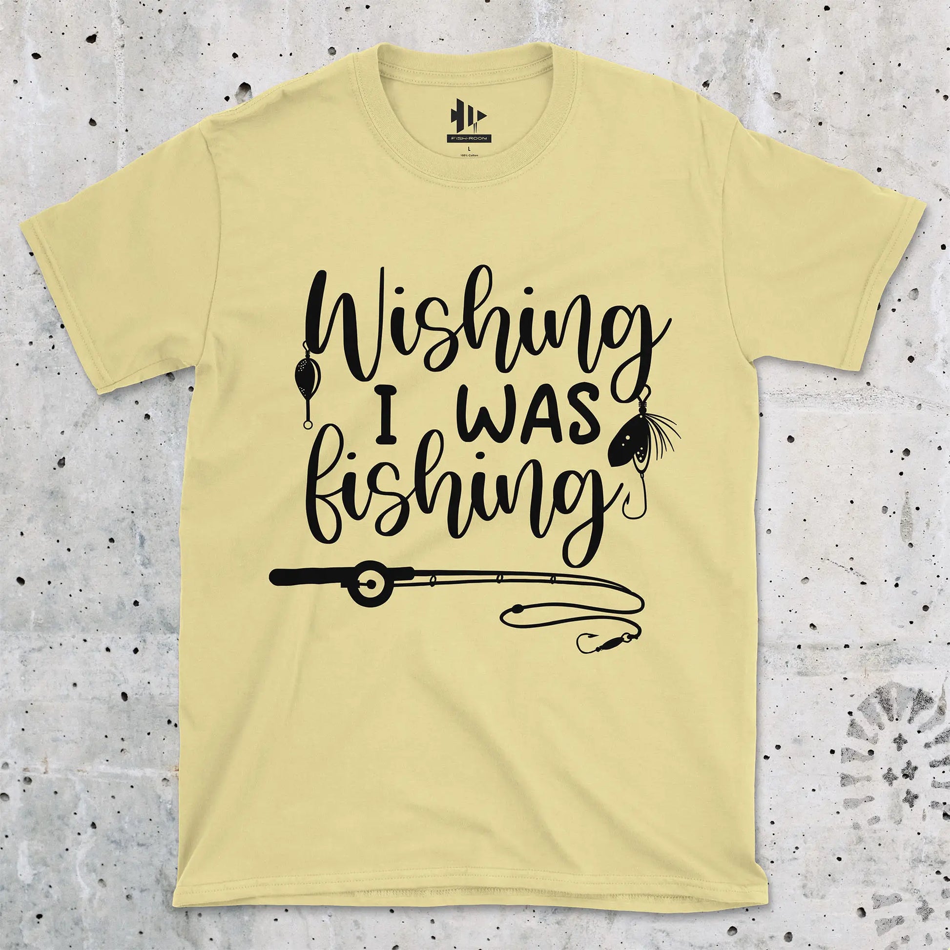 Cornsilk, Wishing I was Fishing Tee – fish-room