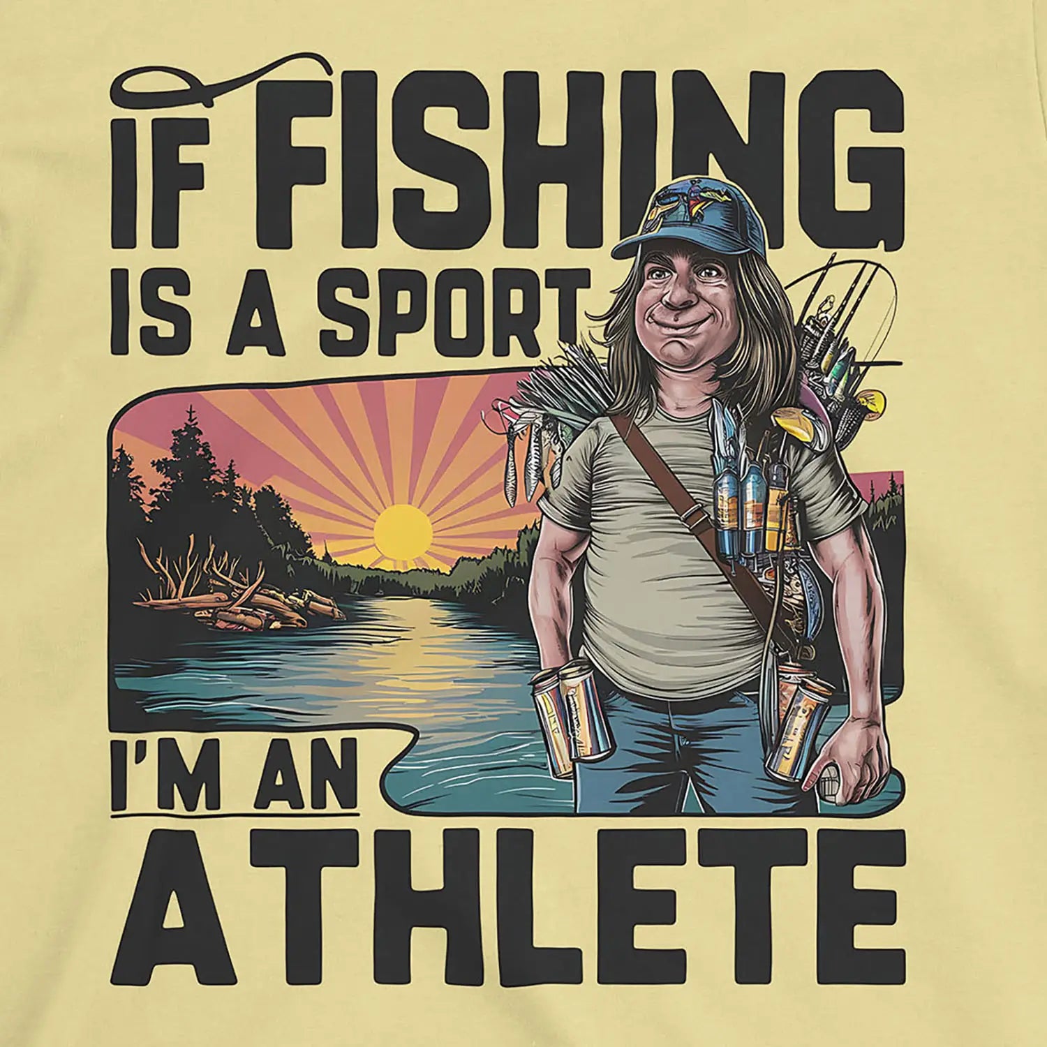 Cornsilk, Fishing Athlete Tee – fish-room