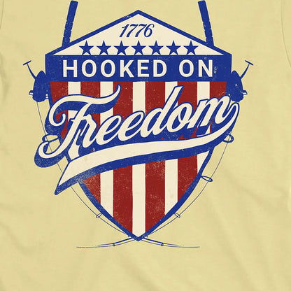 Cornsilk, Hooked On Freedom Tee – fish-room