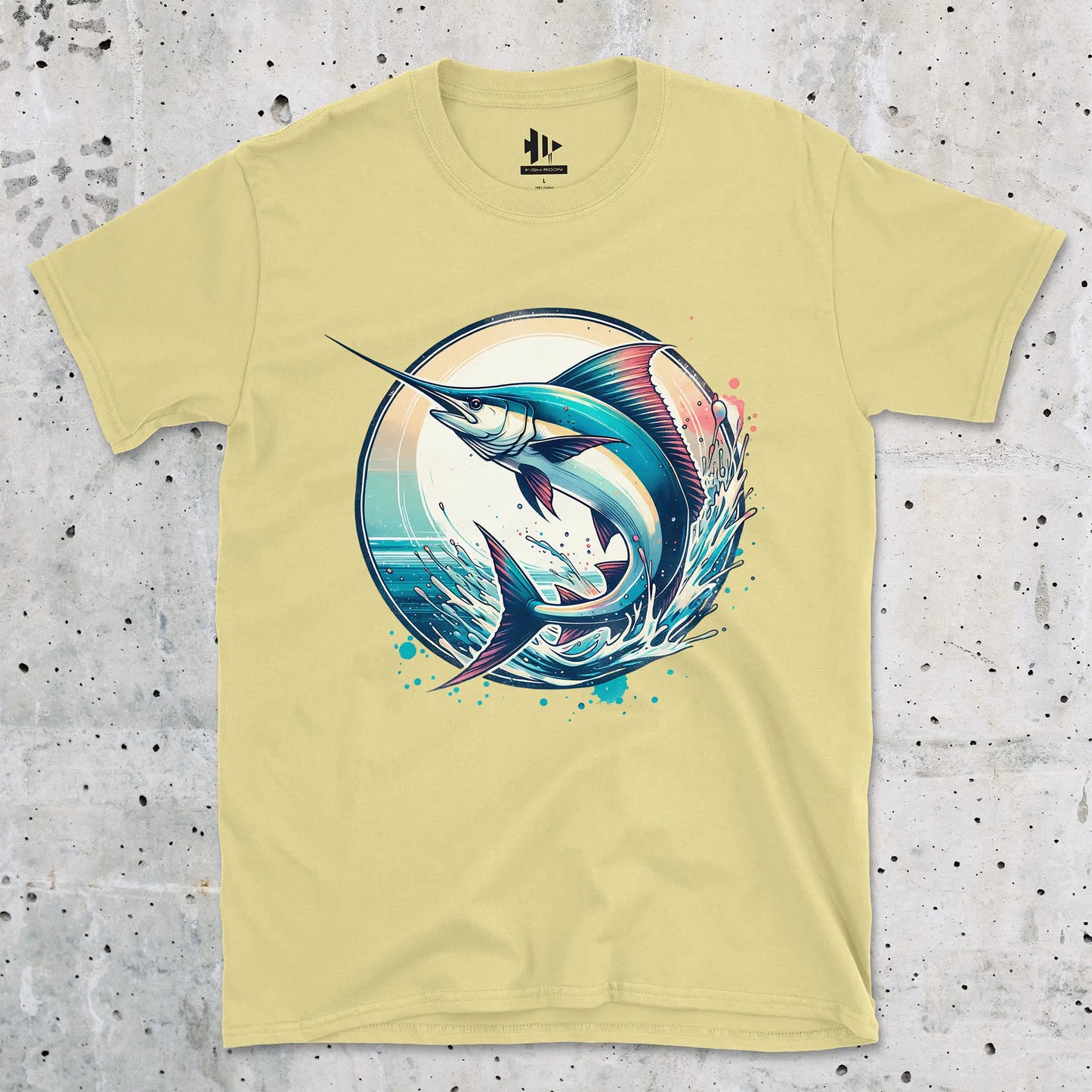 Cornsilk, Swordfish Ocean Sunset Tee – fish-room