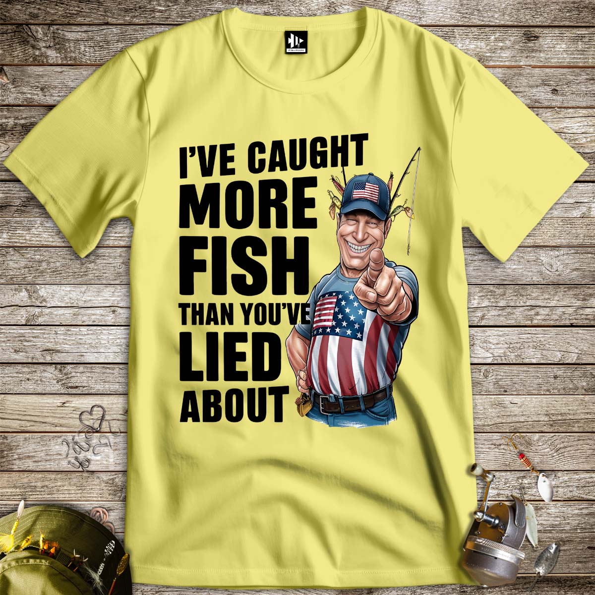 I've Caught More Fish Than You Lied About USA Tee-funny fishing t shirt-FISH-ROOM LLC