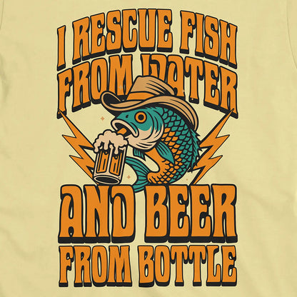 Beer & Bass – Classic Combo Tee Cornsilk T-Shirt