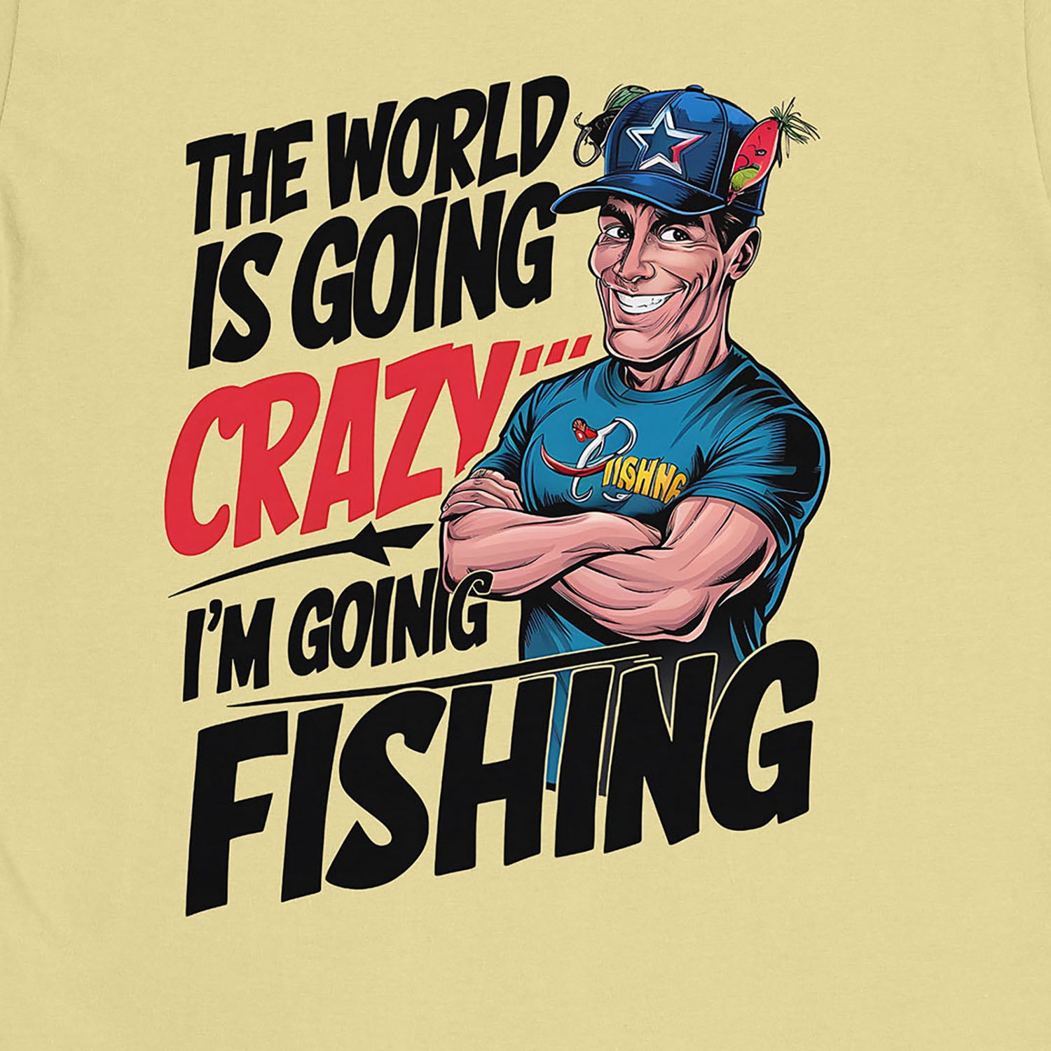 Cornsilk, I'm going fishing Tee – fish-room