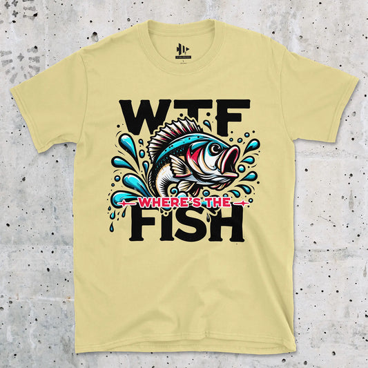 Cornsilk, WTF: Where's the Fish?  Tee – fish-room