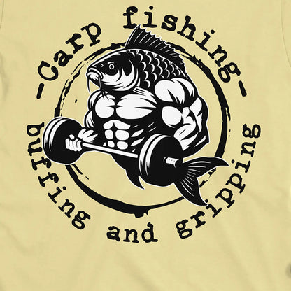 Cornsilk, Carp Fishing, Buffing and Gripping Tee – fish-room