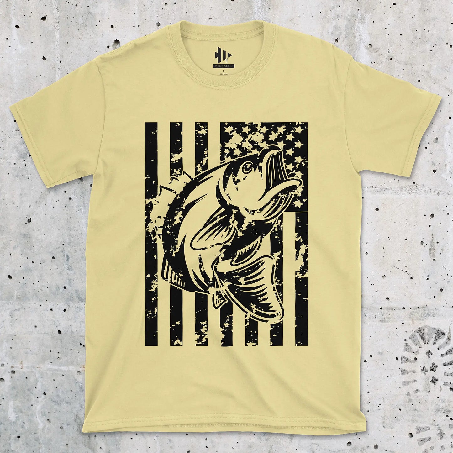 Cornsilk, Bass Fishing USA Tee – fish-room