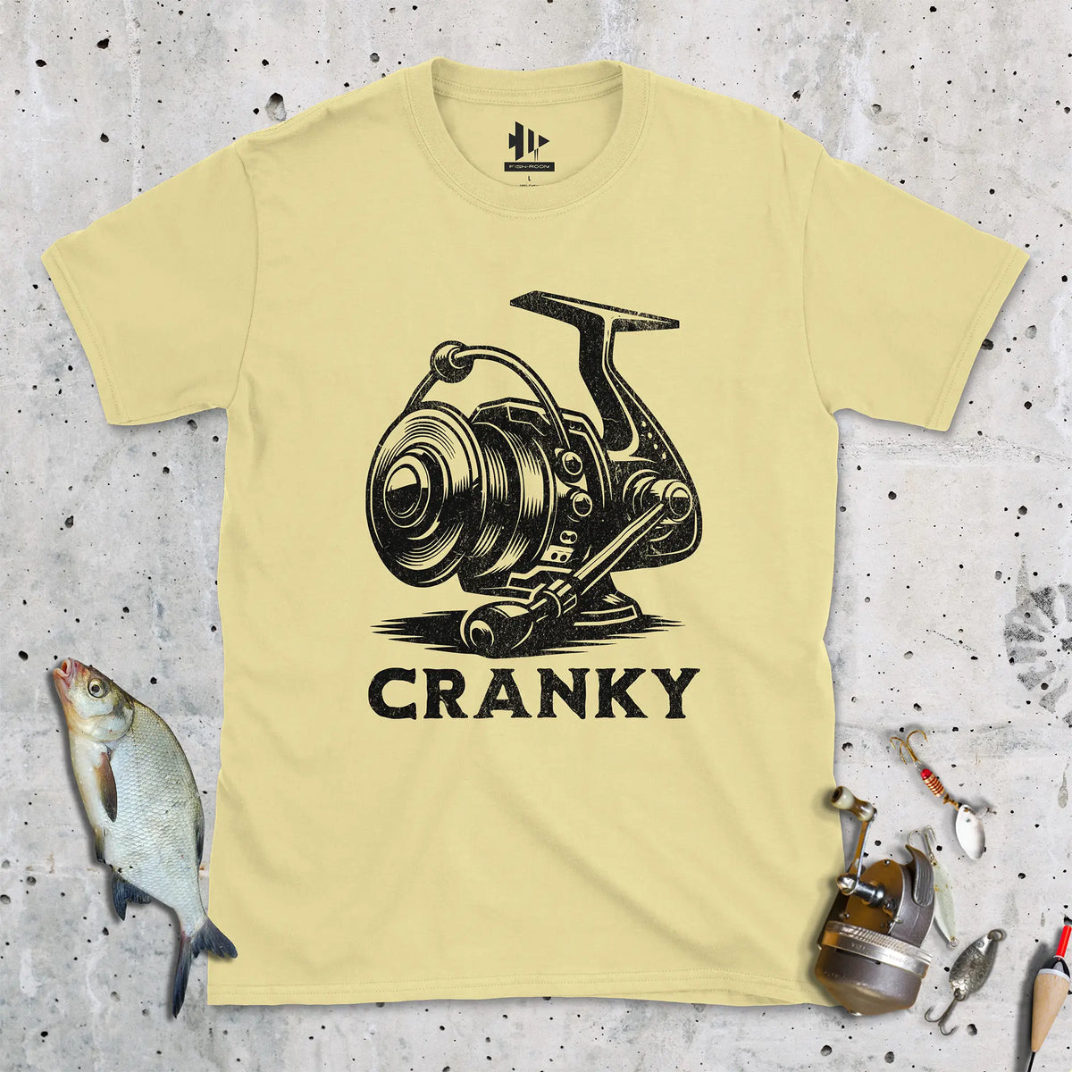 Cornsilk, Cranky Tee – fish-room