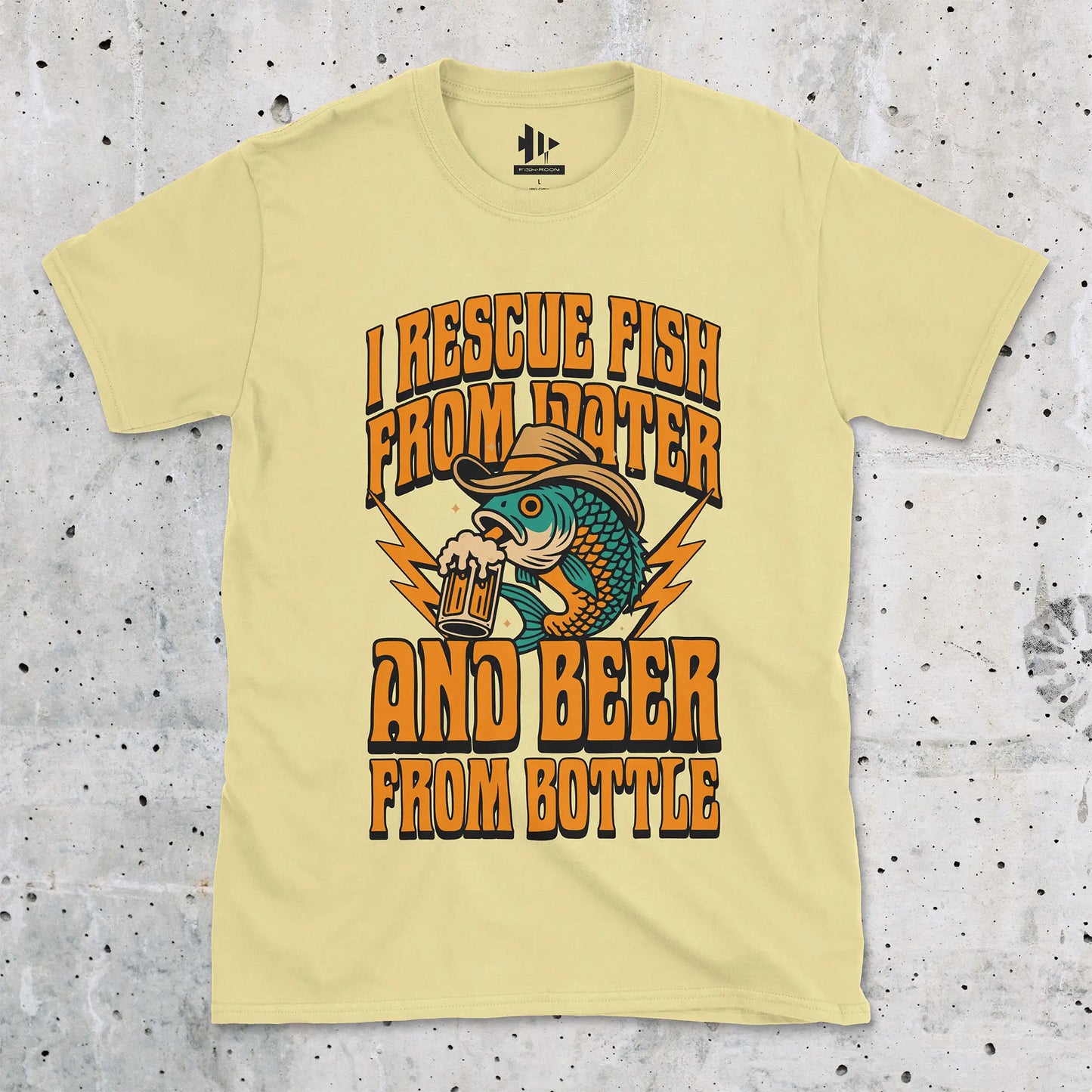 Beer & Bass – Classic Combo Tee Cornsilk T-Shirt