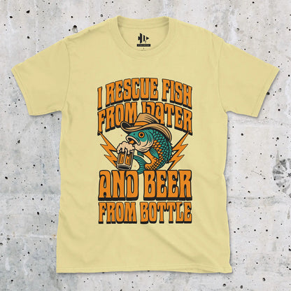 Beer & Bass – Classic Combo Tee Cornsilk T-Shirt