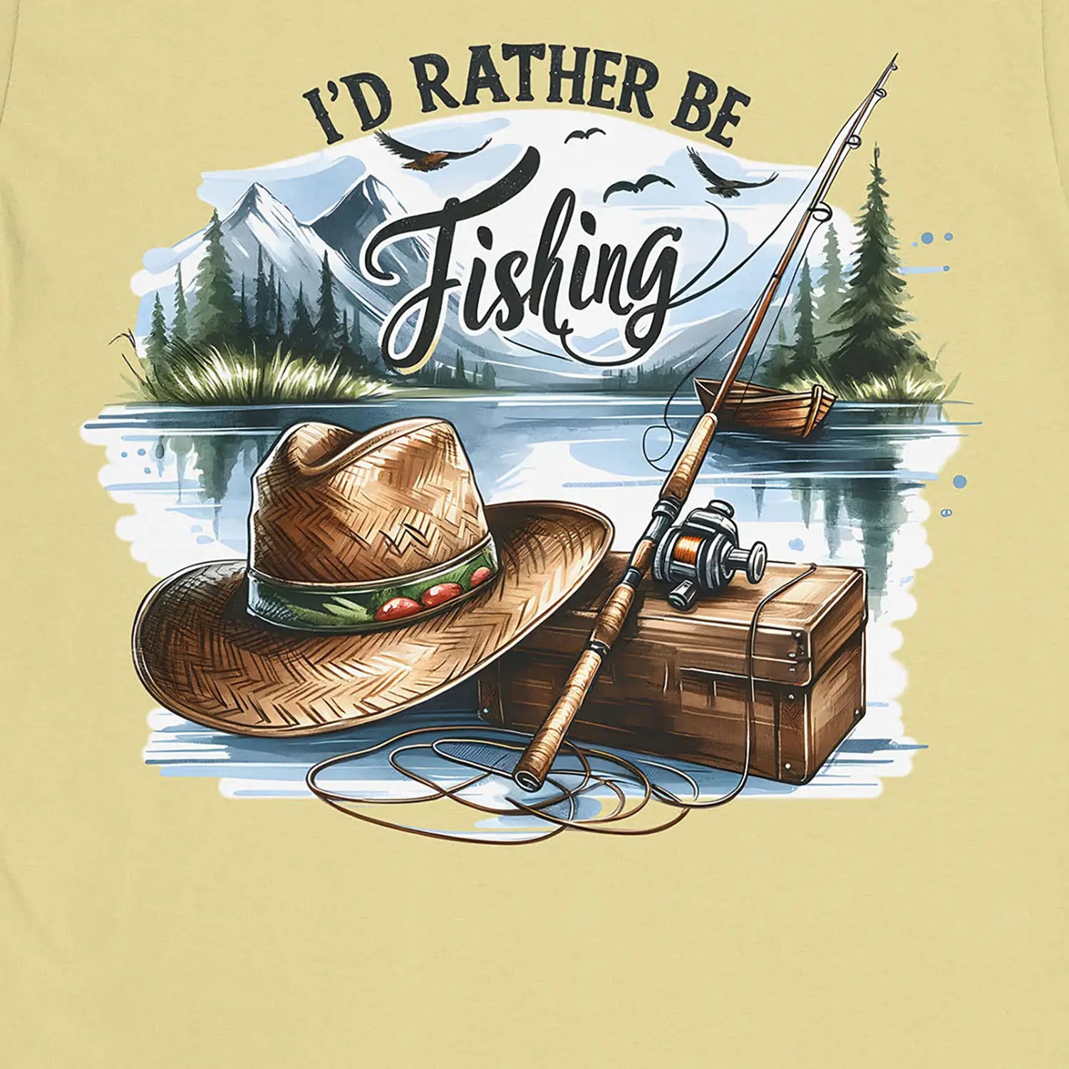 Cornsilk, I'd Rather Be Fishing Tee – fish-room