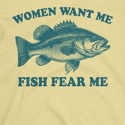 Cornsilk, Women Want Me Fish Fear Me Tee – fish-room