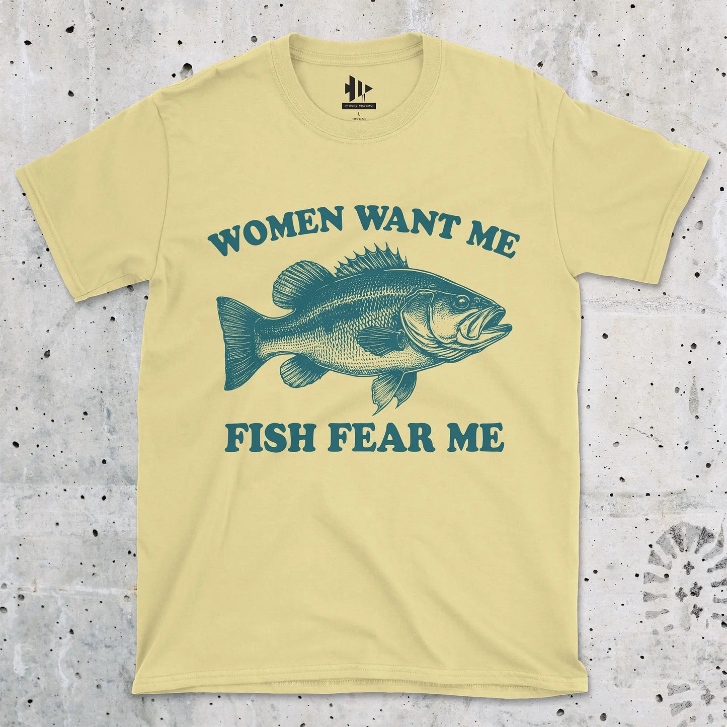 Cornsilk, Women Want Me Fish Fear Me Tee – fish-room
