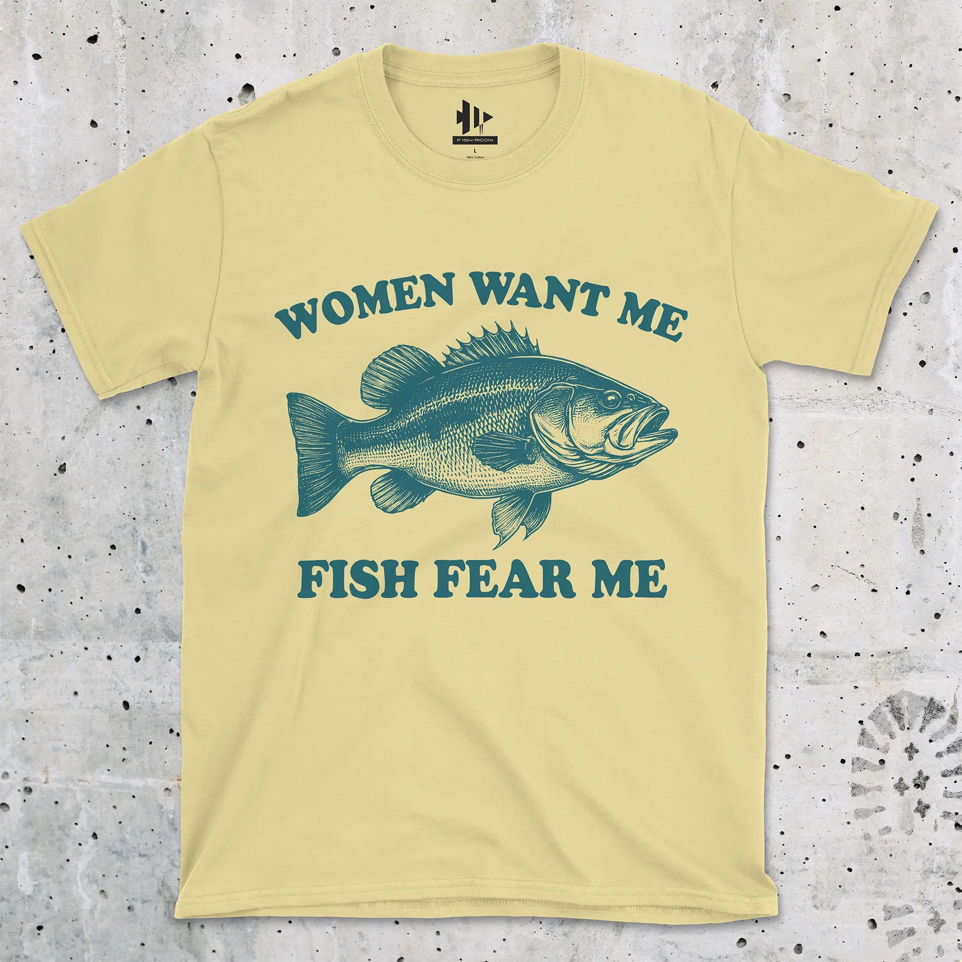 Cornsilk, Women Want Me Fish Fear Me Tee – fish-room