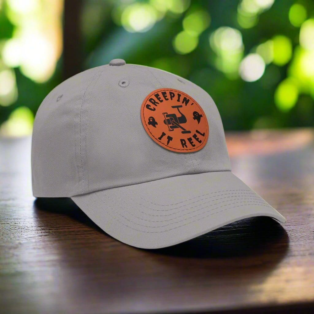 fish-room llc Hats Grey / Light Brown patch / Circle / One size Creepin' It Reel Dad Hat