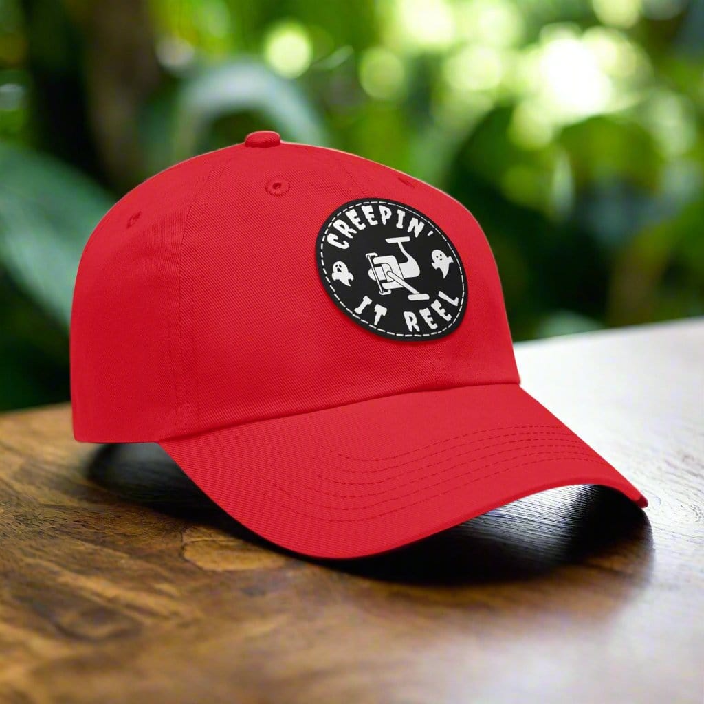 fish-room llc Hats Red / Black patch / Circle / One size Creepin' It Reel Dad Hat