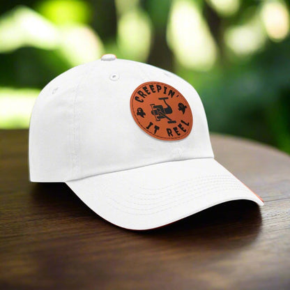 fish-room llc Hats White / Light Brown patch / Circle / One size Creepin' It Reel Dad Hat