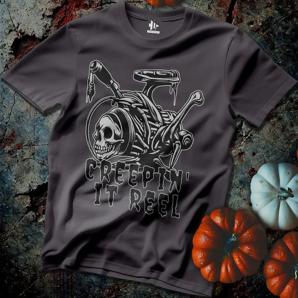 Charcoal, Creepin' it Reel Tee – fish-room