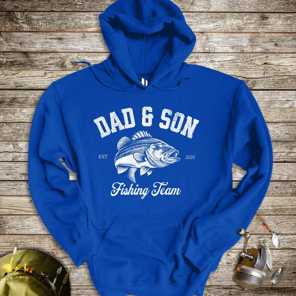 Dad & Son Fishing Team Hoodie - FISH - ROOM LLC