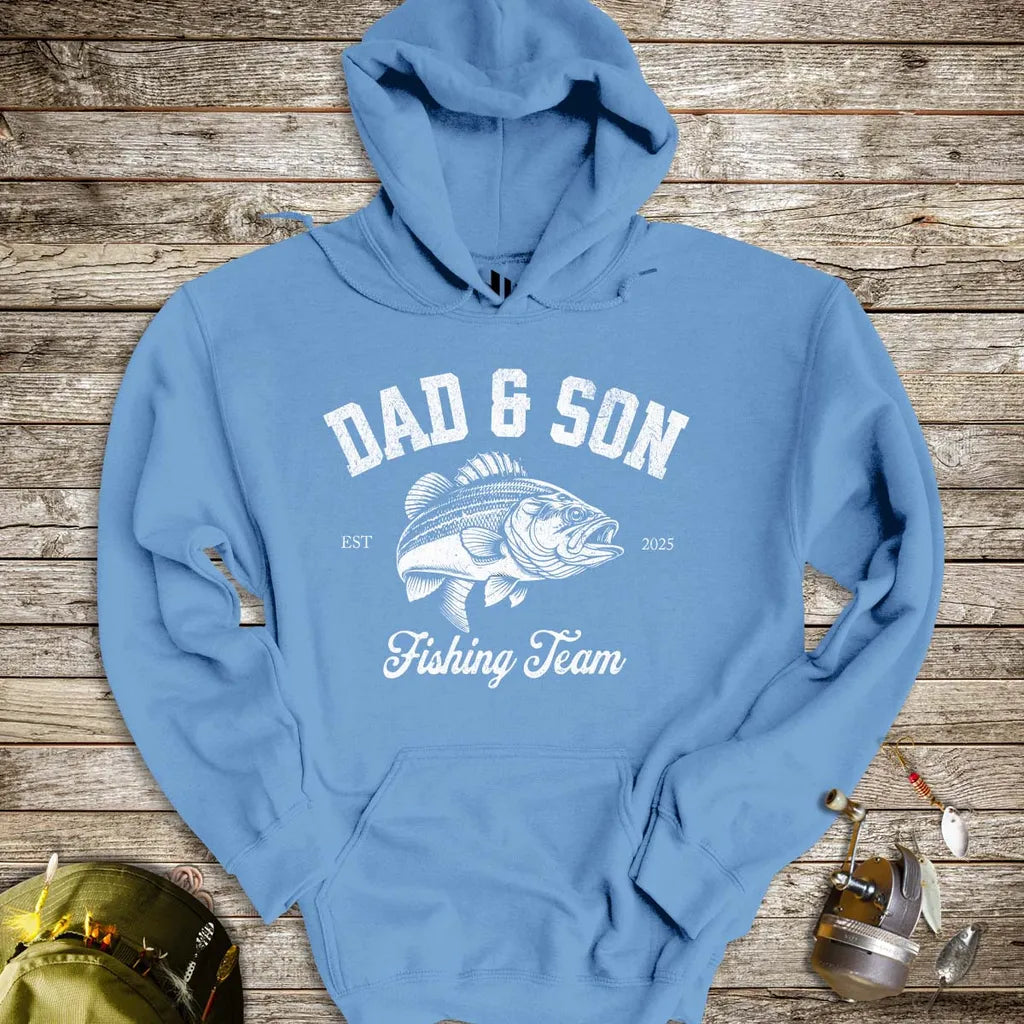 Dad & Son Fishing Team Hoodie - FISH - ROOM LLC