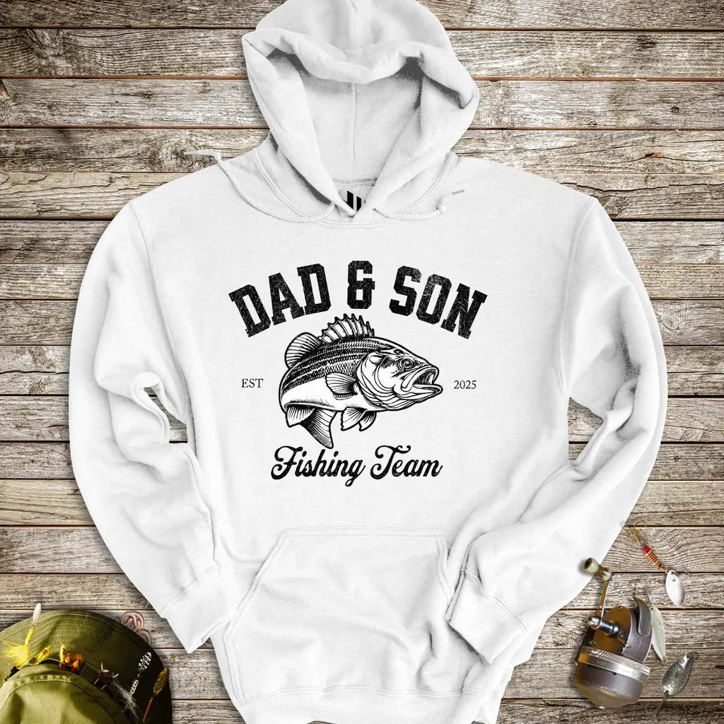 Dad & Son Fishing Team Hoodie - FISH - ROOM LLC
