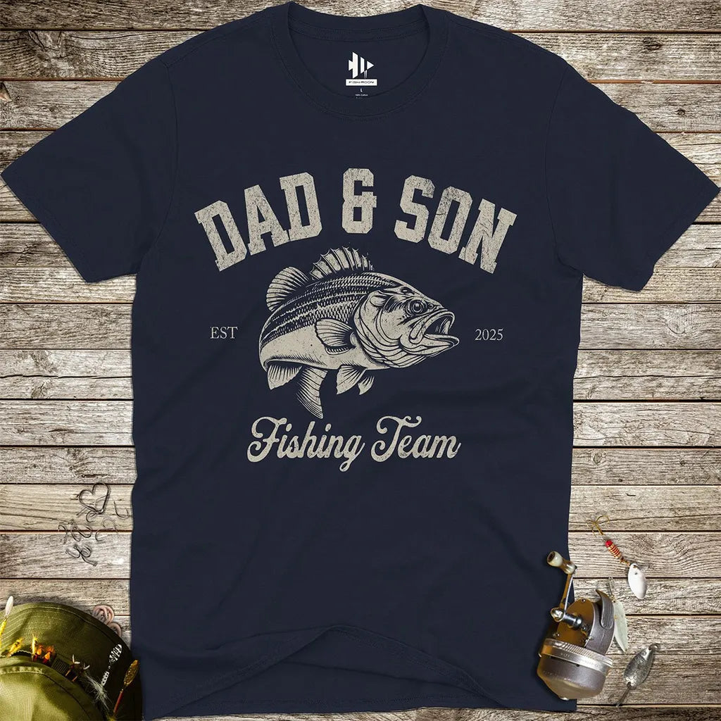 Dad & Son Fishing Team Tee - FISH - ROOM LLC