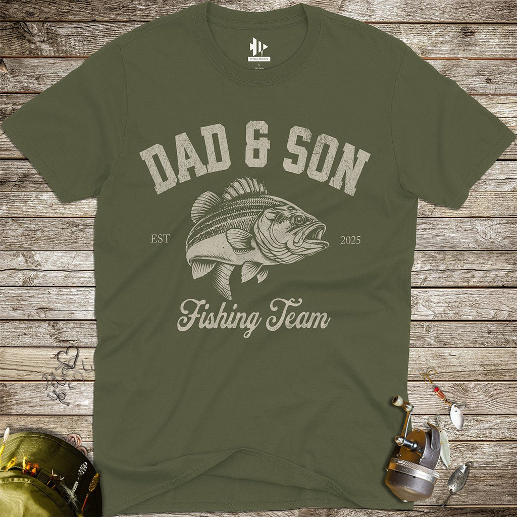 Dad & Son Fishing Team Tee - FISH - ROOM LLC