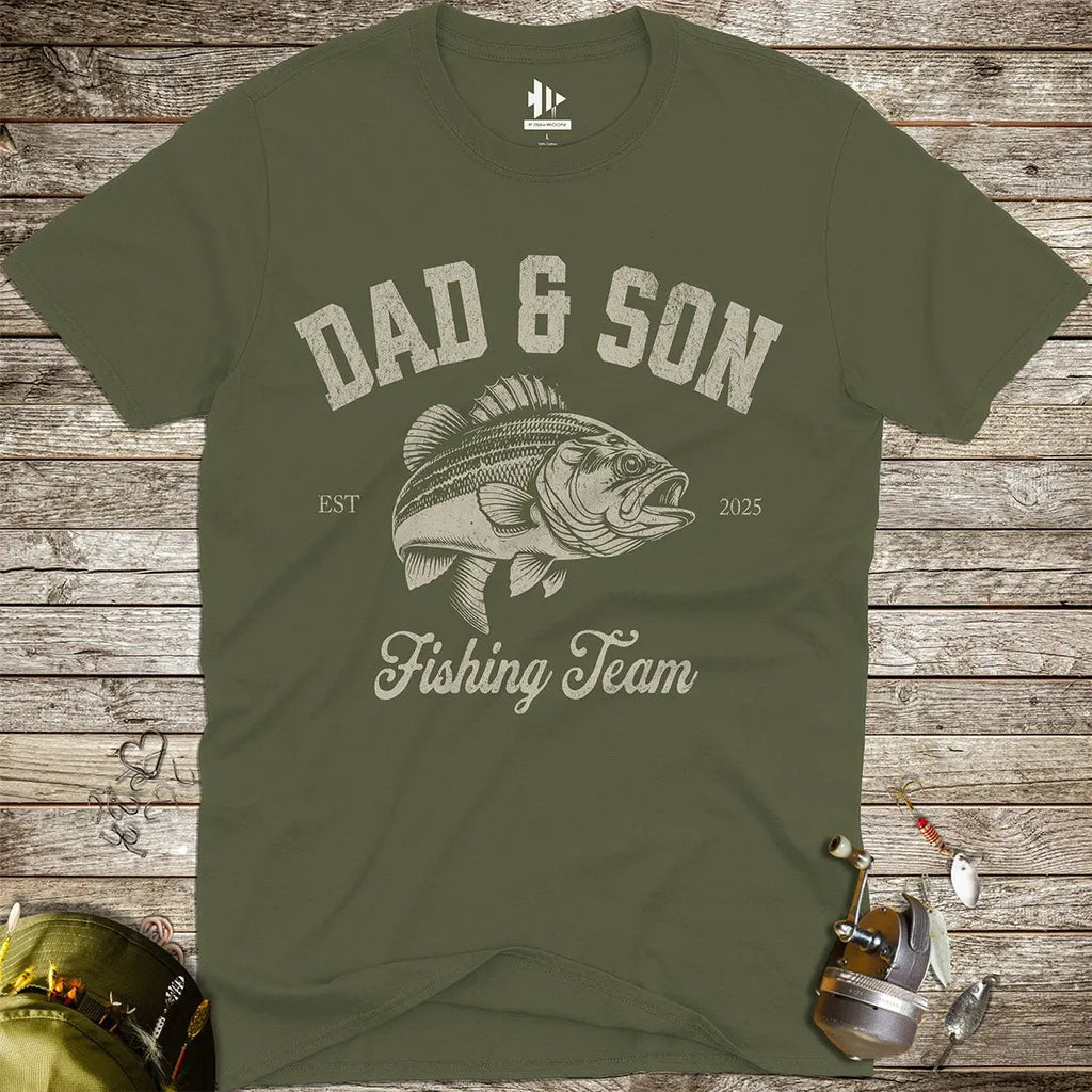 Dad & Son Fishing Team Tee - FISH - ROOM LLC