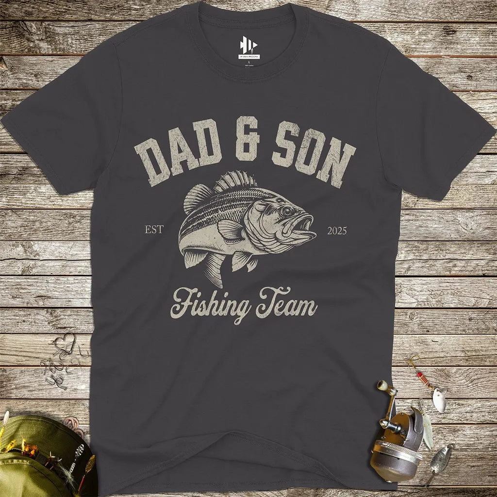 Dad & Son Fishing Team Tee - FISH - ROOM LLC