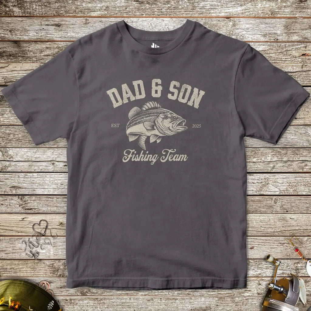 Dad & Son Fishing Team Tee for Kids - FISH - ROOM LLC