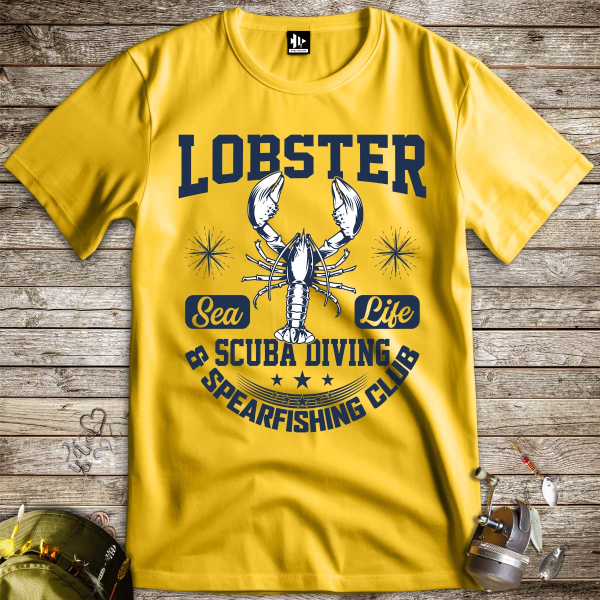 Lobster Sea Fishing Tee-funny fishing t shirt-FISH-ROOM LLC