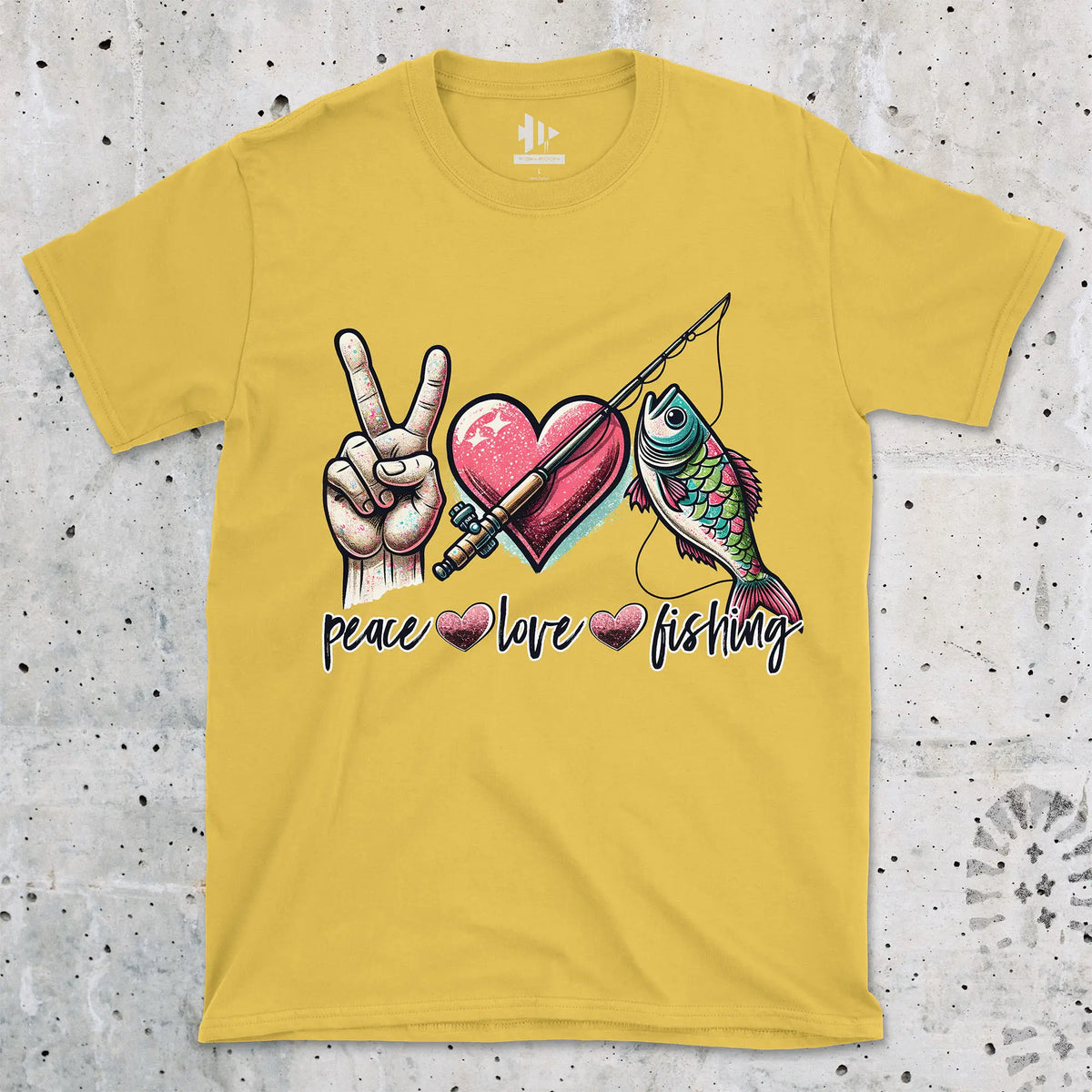Daisy, Peace Love Fishing Tee – fish-room