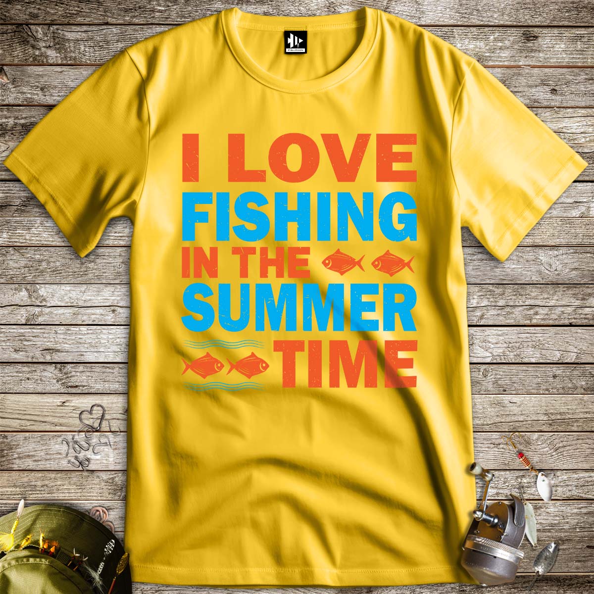 Fishing in She Summer Tee-funny fishing t shirt-FISH-ROOM LLC