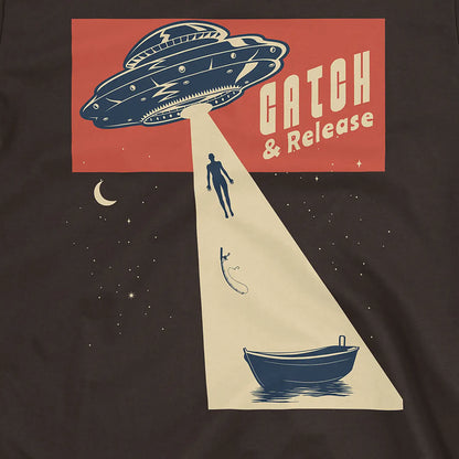 Catch & Release – UFO Edition Tee Dark Chocolate T-Shirt