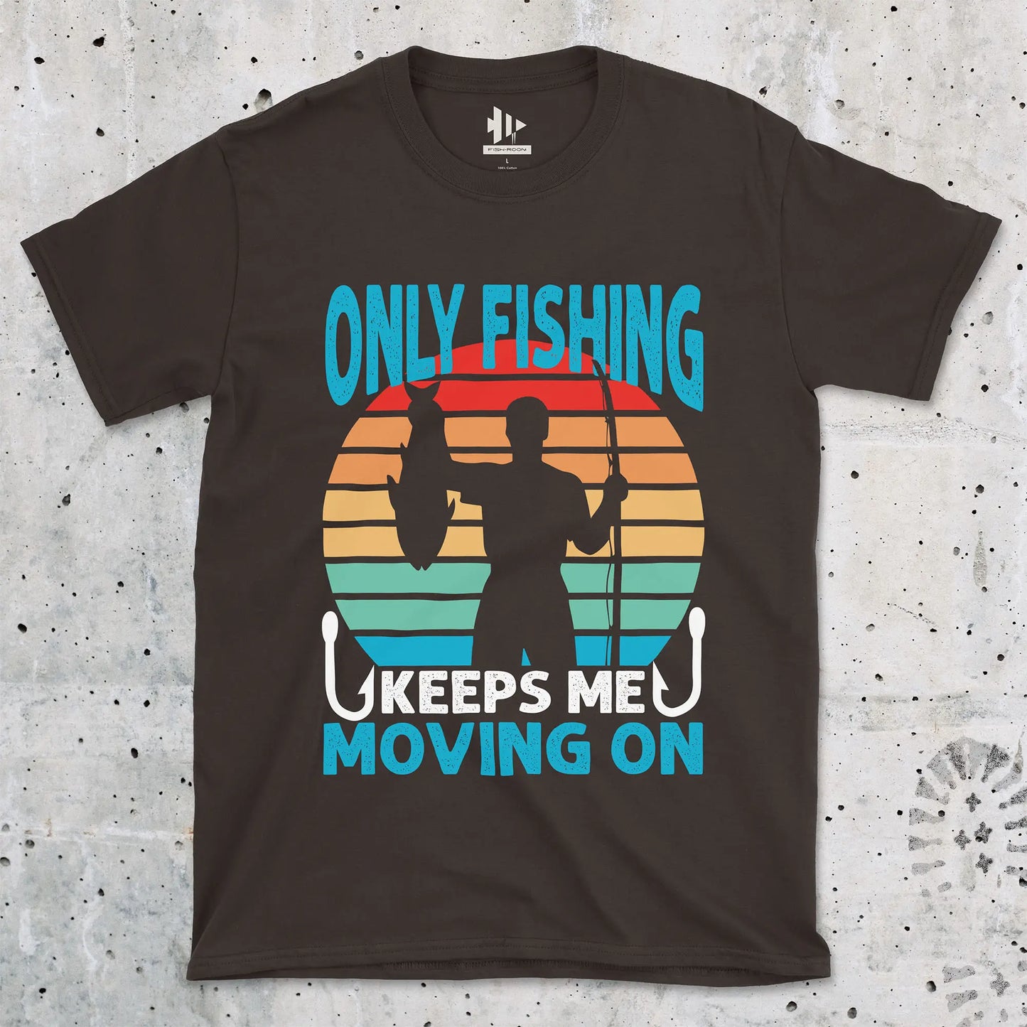 Dark Chocolate, Fishing Keep Me Moving Tee – fish-room