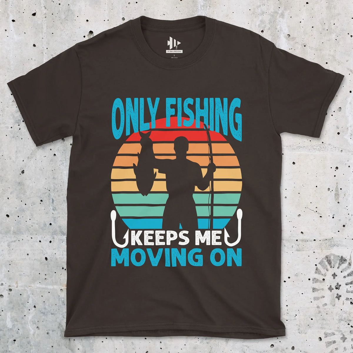 Dark Chocolate, Fishing Keep Me Moving Tee – fish-room
