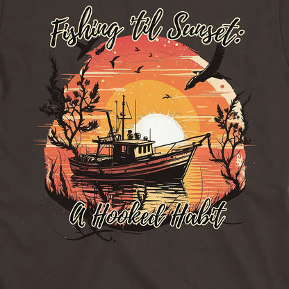 Dark Chocolate, Fishing 'til Sunset Tee – fish-room