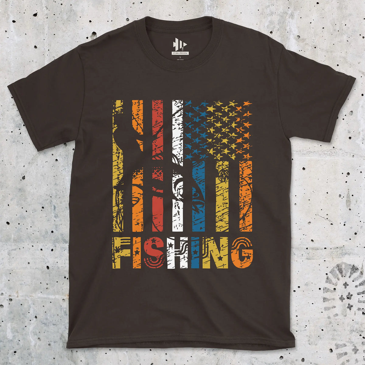 Dark Chocolate, Fishing USA Tee – fish-room