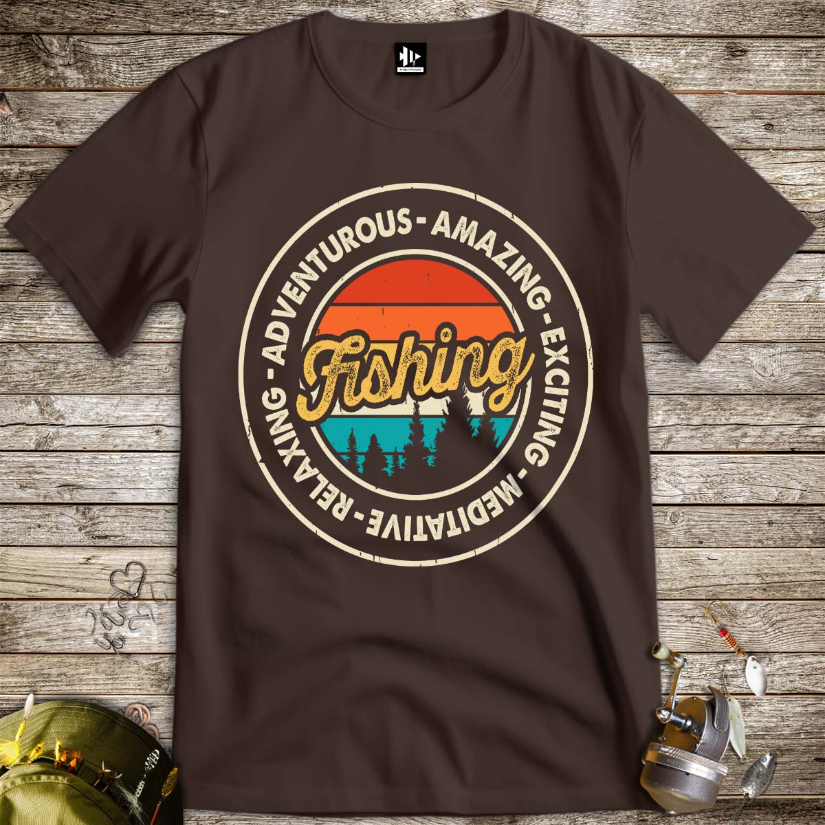 Adventurous Fishing Tee-funny fishing t shirt-FISH-ROOM LLC