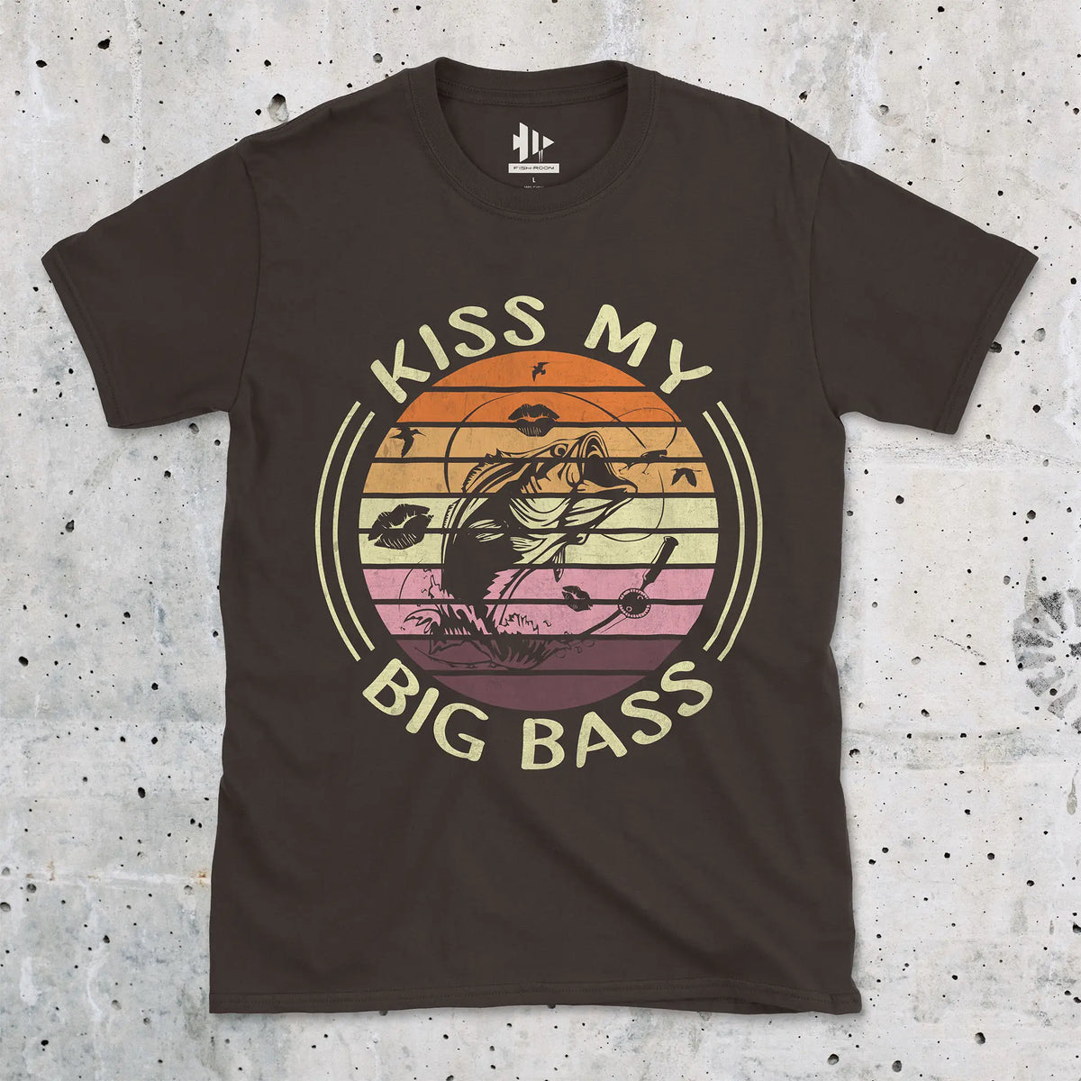 Dark Chocolate, Kiss My Bass Tee – fish-room