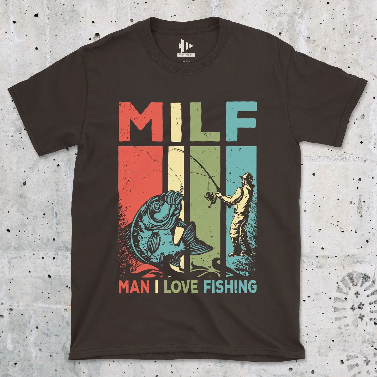 Dark Chocolate, Man I Love Fishing Tee – fish-room