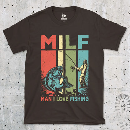 Dark Chocolate, Man I Love Fishing Tee – fish-room