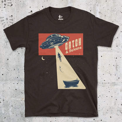 Catch & Release – UFO Edition Tee Dark Chocolate T-Shirt
