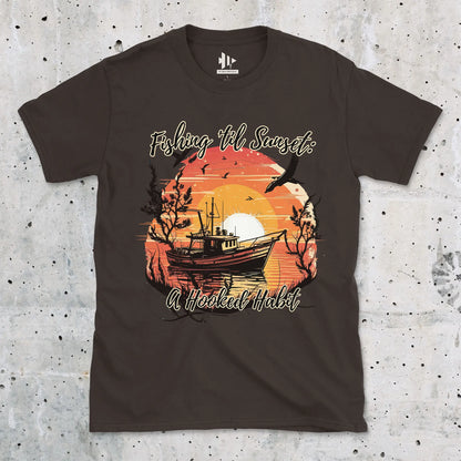 Dark Chocolate, Fishing 'til Sunset Tee – fish-room