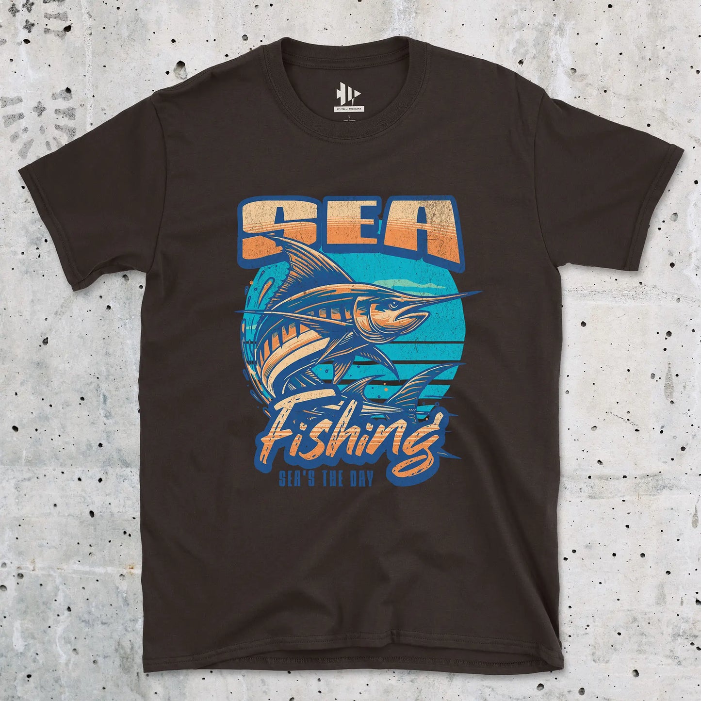 Dark Chocolate, Sea Fishing, Sea's the day  Tee – fish-room