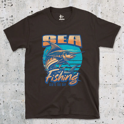 Dark Chocolate, Sea Fishing, Sea's the day  Tee – fish-room
