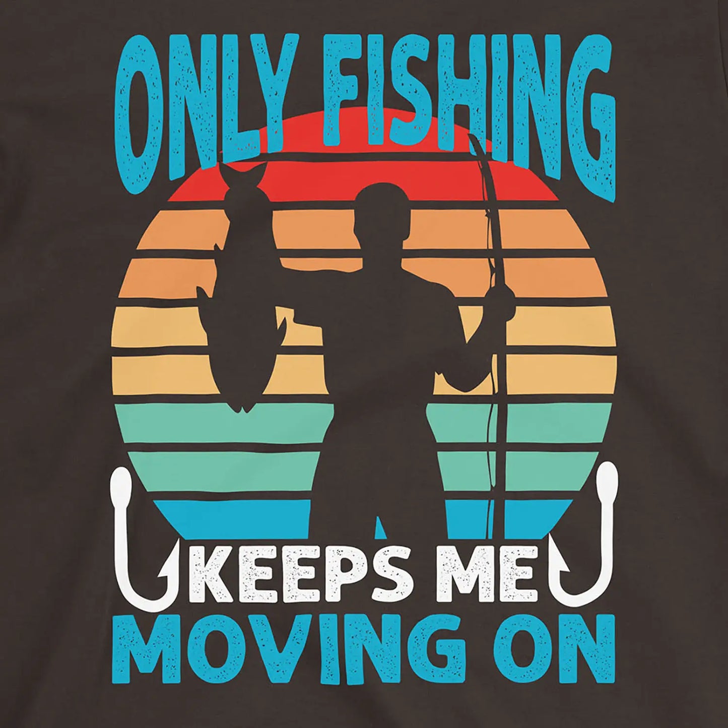 Dark Chocolate, Fishing Keep Me Moving Tee – fish-room
