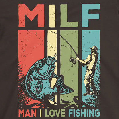 Dark Chocolate, Man I Love Fishing Tee – fish-room