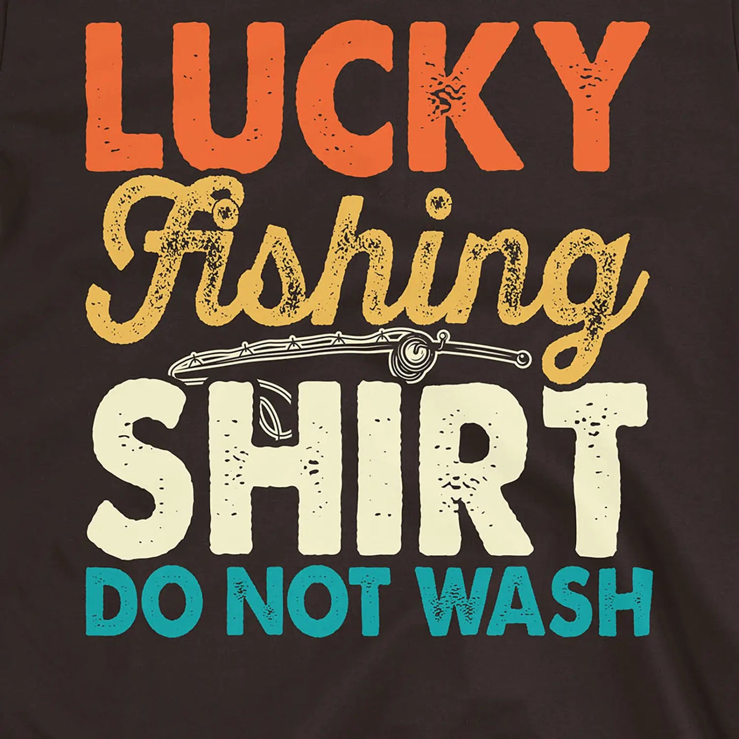 Dark Chocolate, Lucky Fishing Tee – fish-room