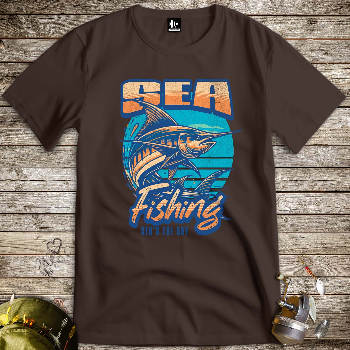 Sea Fishing, Sea's the day Tee-funny fishing t shirt-FISH-ROOM LLC